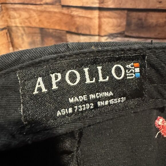 Freddy's Steakburgers Black Baseball Cap Hat Adjustable Strapback Uniform Work - Picture 7 of 7